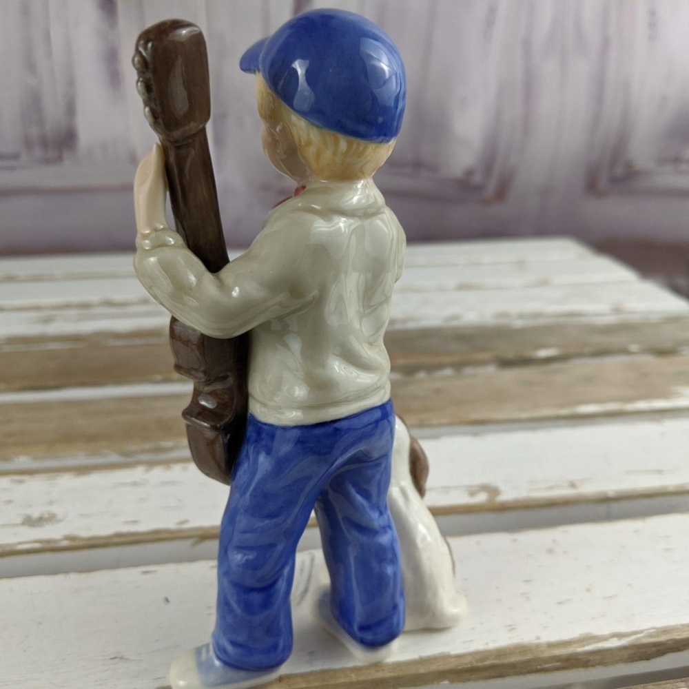 Bing & Grondahl Alex 2008 guitar dog‎ boy B&G figur - Picture 3 of 8